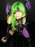 [Cosplay]  Darkstalkers  Morrigan with great body in latex(57)